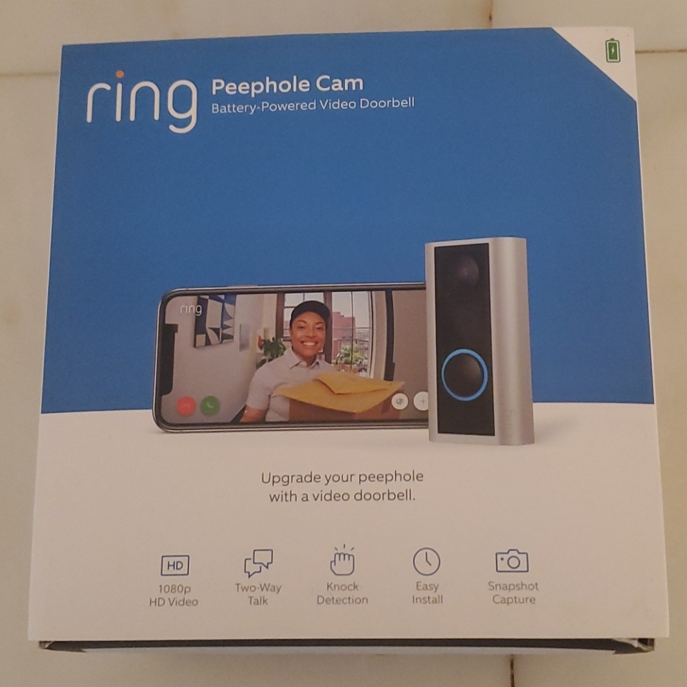 Ring peephole doorbell camera